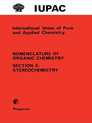 cover image of Rules for the Nomenclature of Organic Chemistry